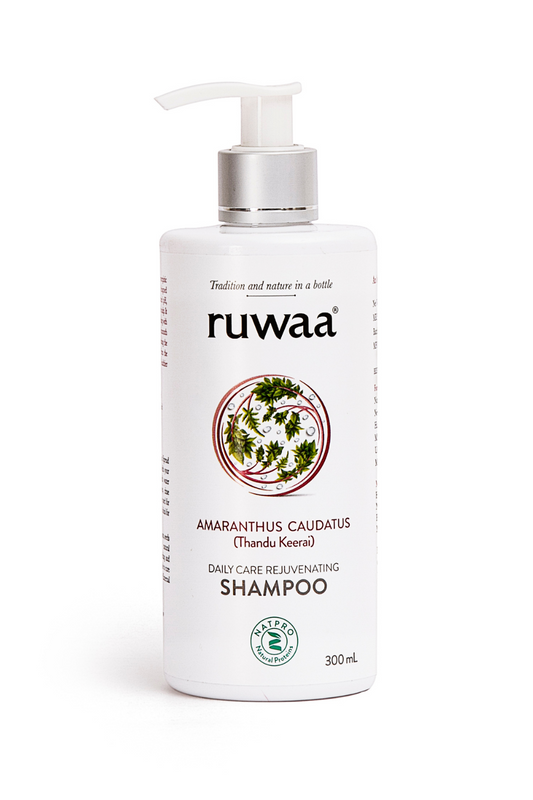 Ruwaa Daily Care Rejuvenation Shampoo with Amaranthus Extract 300ML Reduces hair Fall | Boosts healthy hair growth | Repair dry and damaged hair